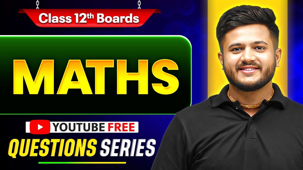 Class 12 MATHS 🔥 | Most Important Numericals Series | By Deepak Sir