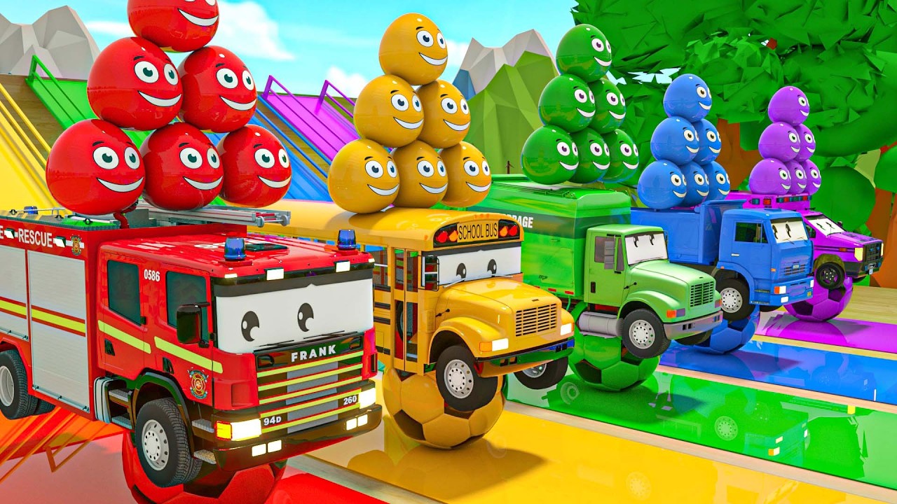 Super Simple Songs - Two songs - Wheels On the Bus + finger family - Learn colors - Nursery Rhymes