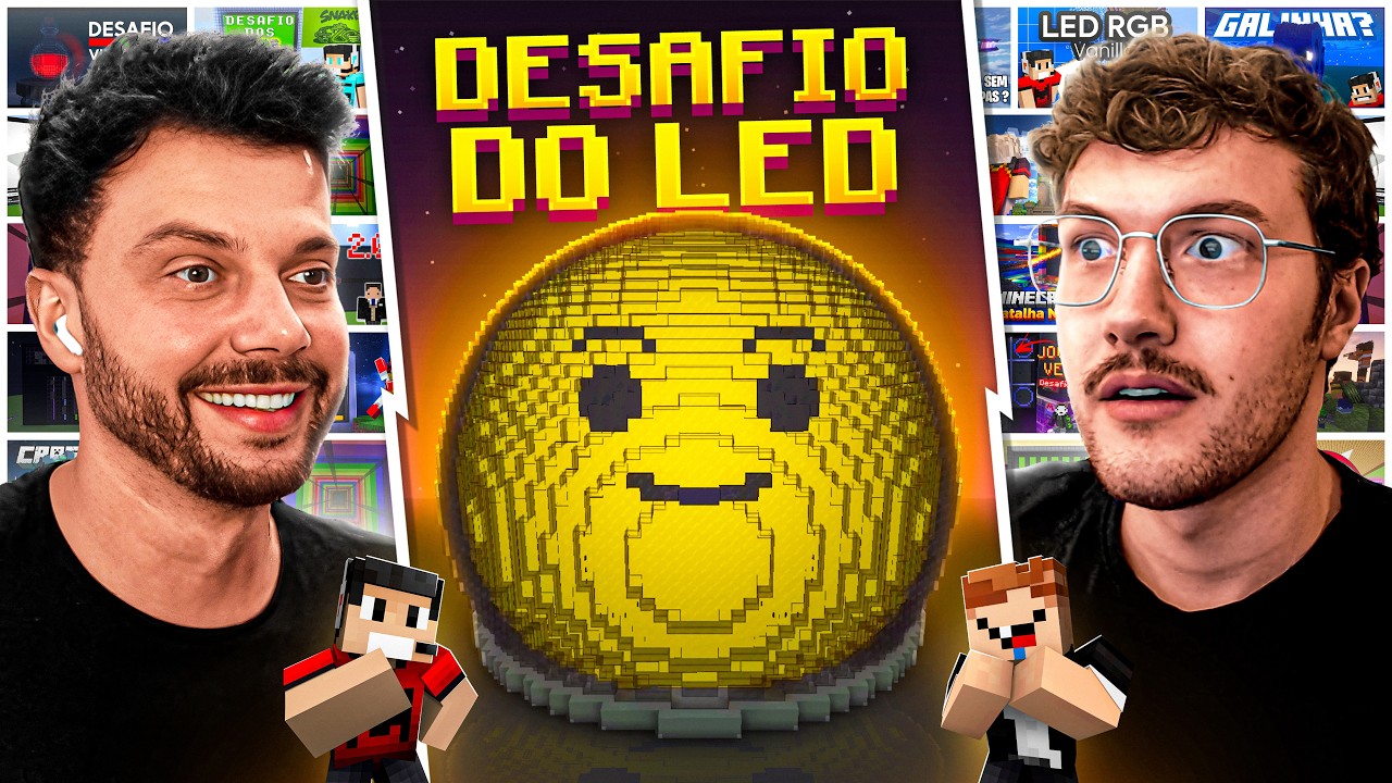 A Esfera de Las Vegas no Minecraft  - Desafio do LED #01