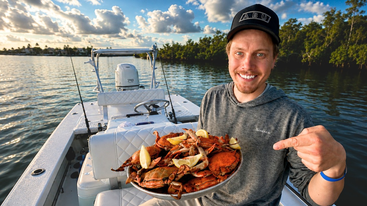 14 days Fishing and Crabbing in Florida - Eating What I Catch