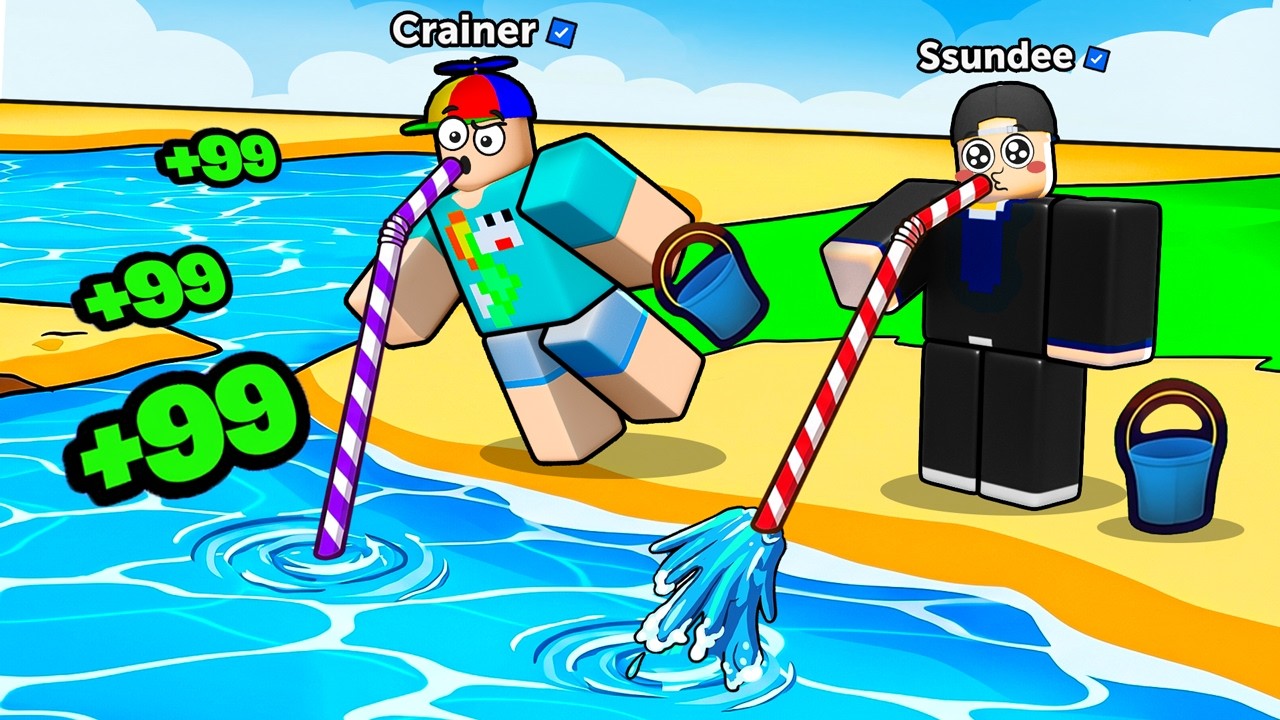 Draining The WATER In Roblox!