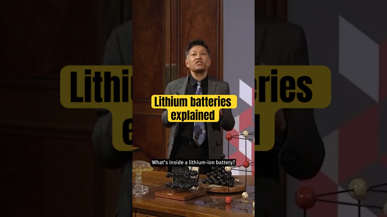 Lithium batteries explained with Saiful Islam #lithiumbattery #lithium #scienceexplained #shorts