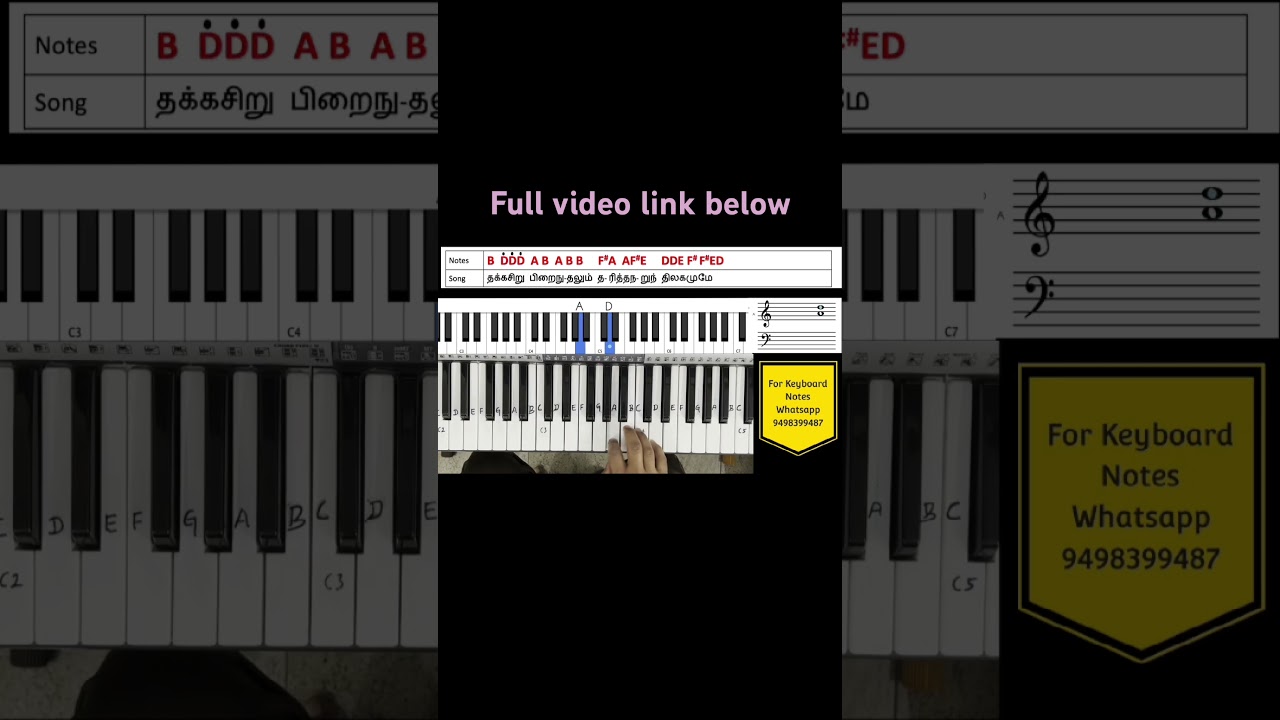 Tamil Thai Valthu keyboard notes #tamilthaivazhthu #music