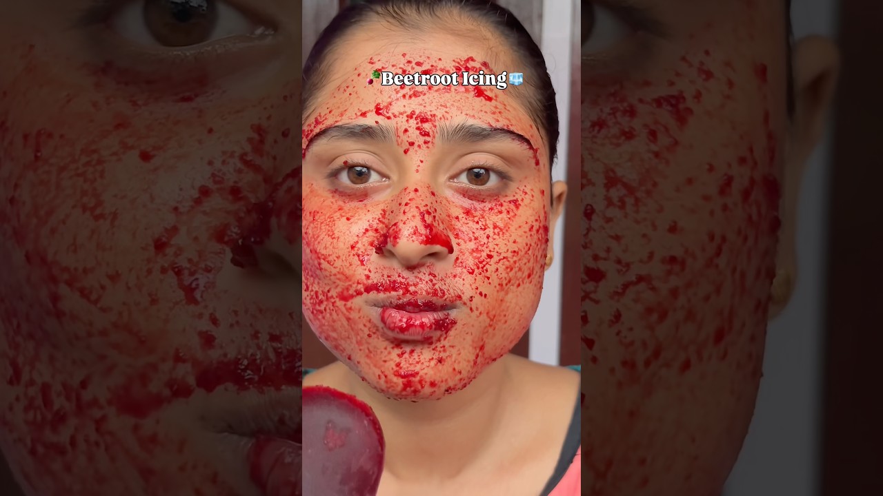 🫵Try this beetroot icing #shorts #viral #trending #fyp #explore #skincare #face #selfcare #love