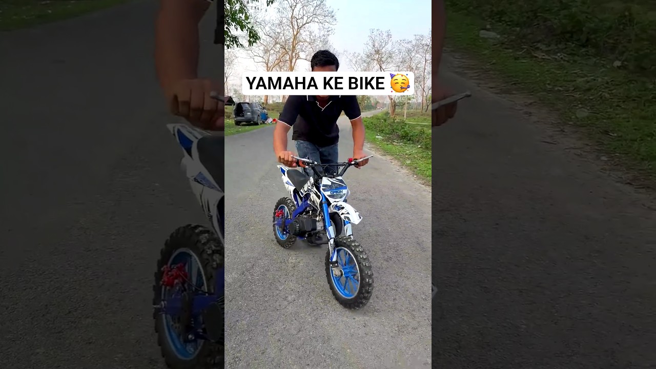 Yamaha wale khass mini stunt bike #shorts #minibike #kidsbike #dirtbike