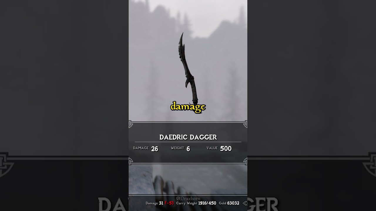 😱 This Dagger Breaks Skyrim #skyrim #gaming