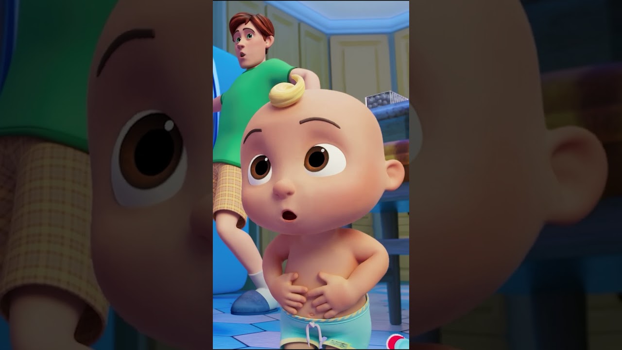 Daddy does a silly belly button dance! #shorts #cocomelon #dance #song #nurseryrhymes #learning
