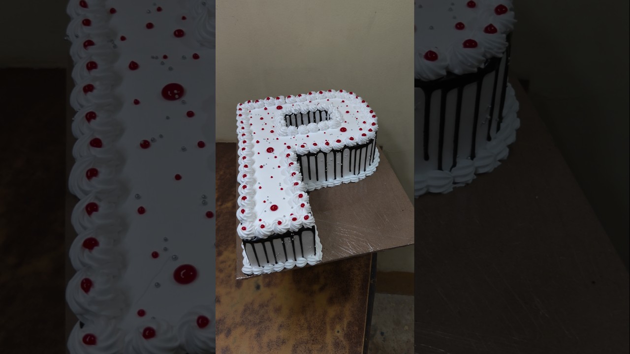 P Latter Cake Recipe #cake #cakedecorating #viral