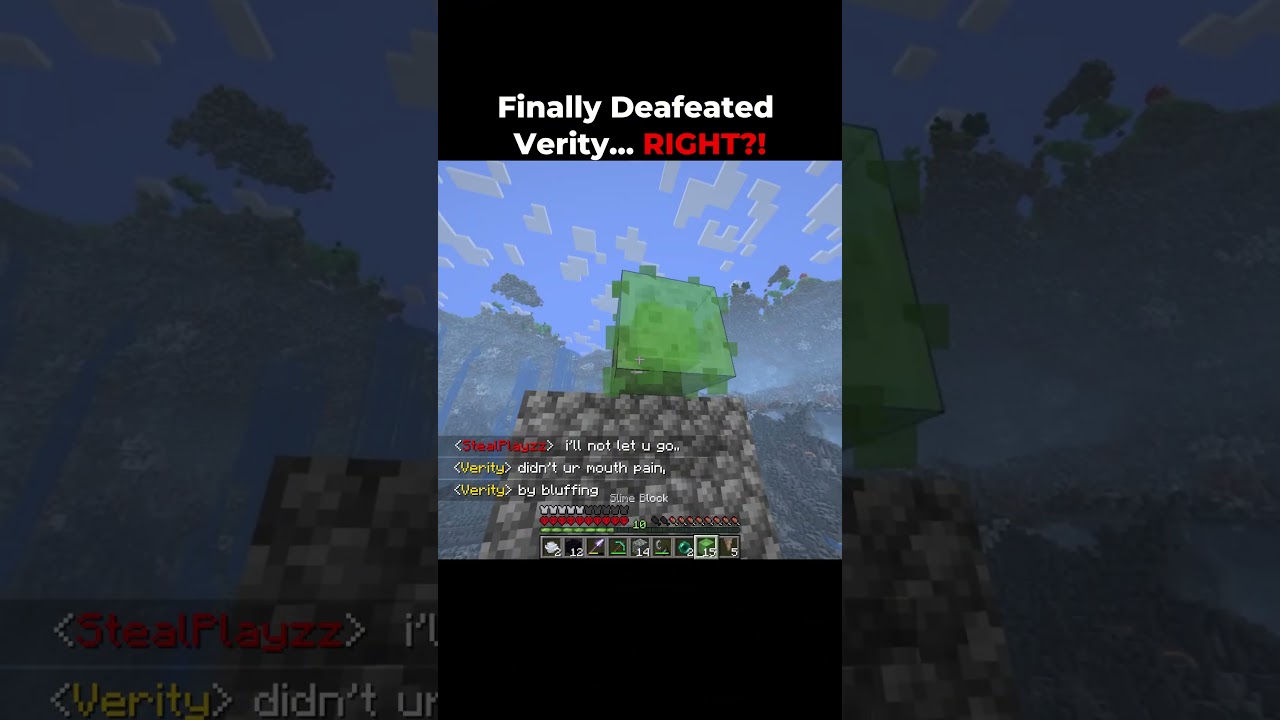 Finally Deafeated Verity... RIGHT?!  #minecraft