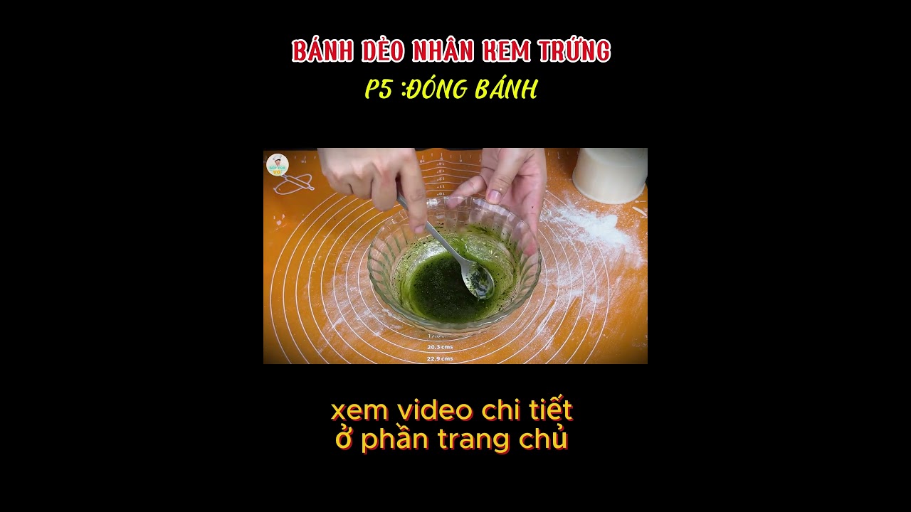 P5 BÁNH DẺO NHÂN KEM TRỨNG #bepcuavo #food #monngon #nauan #cooking #amthuc #monngonmoingay
