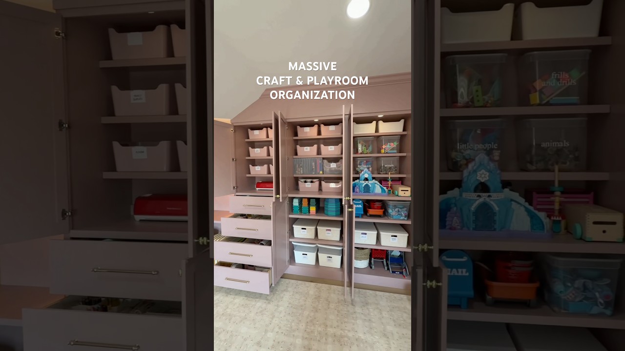 organize and restock our craft and playroom #playroom #organization #asmr #craft