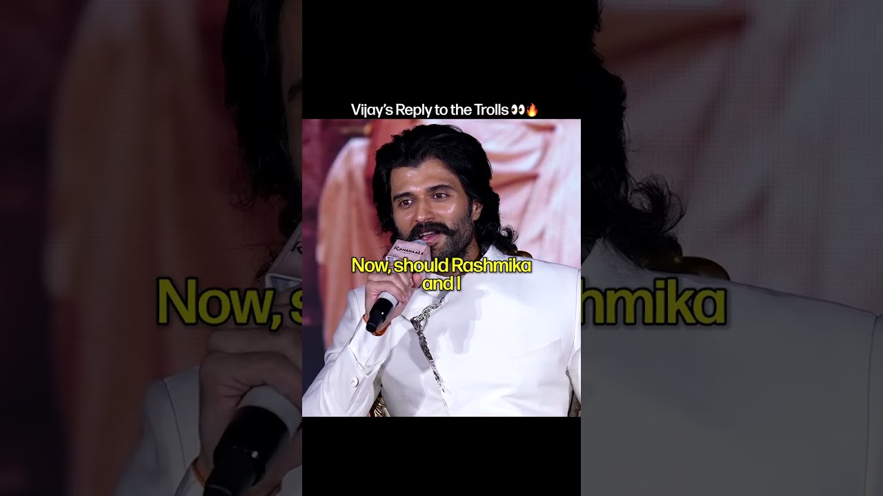 Vijay Deverakonda Responds to Trolls on Him & Rashmika 👀🔥