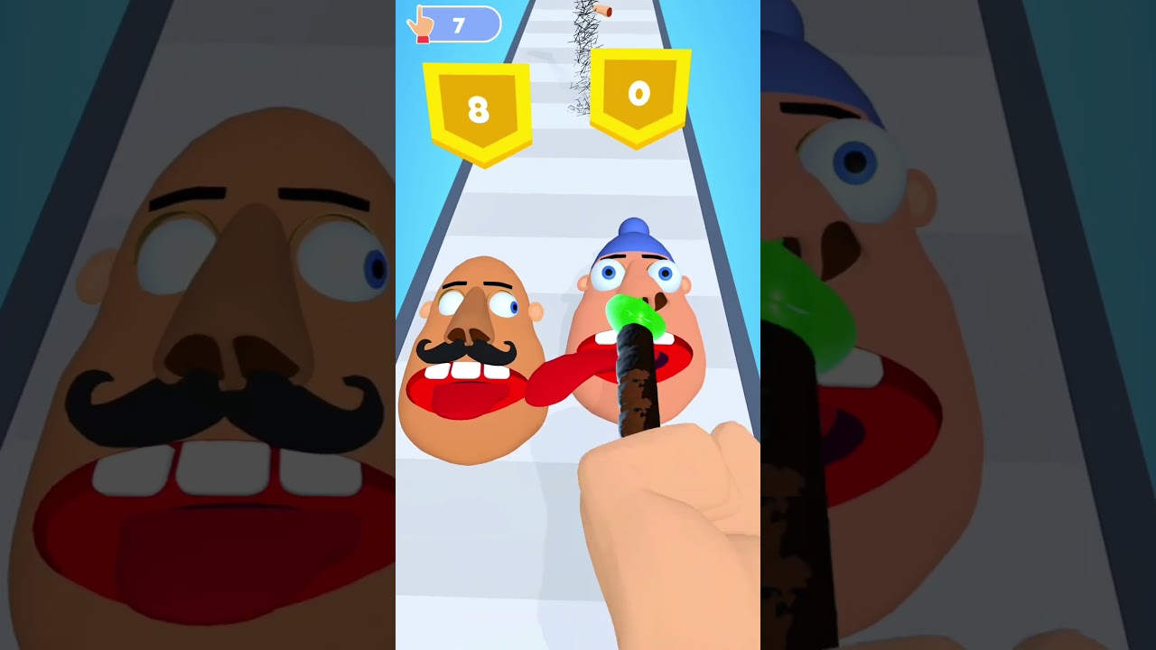 Finger Runner 3D Game - Finger in the Nose #9  #Shorts #Viral #Funny #2