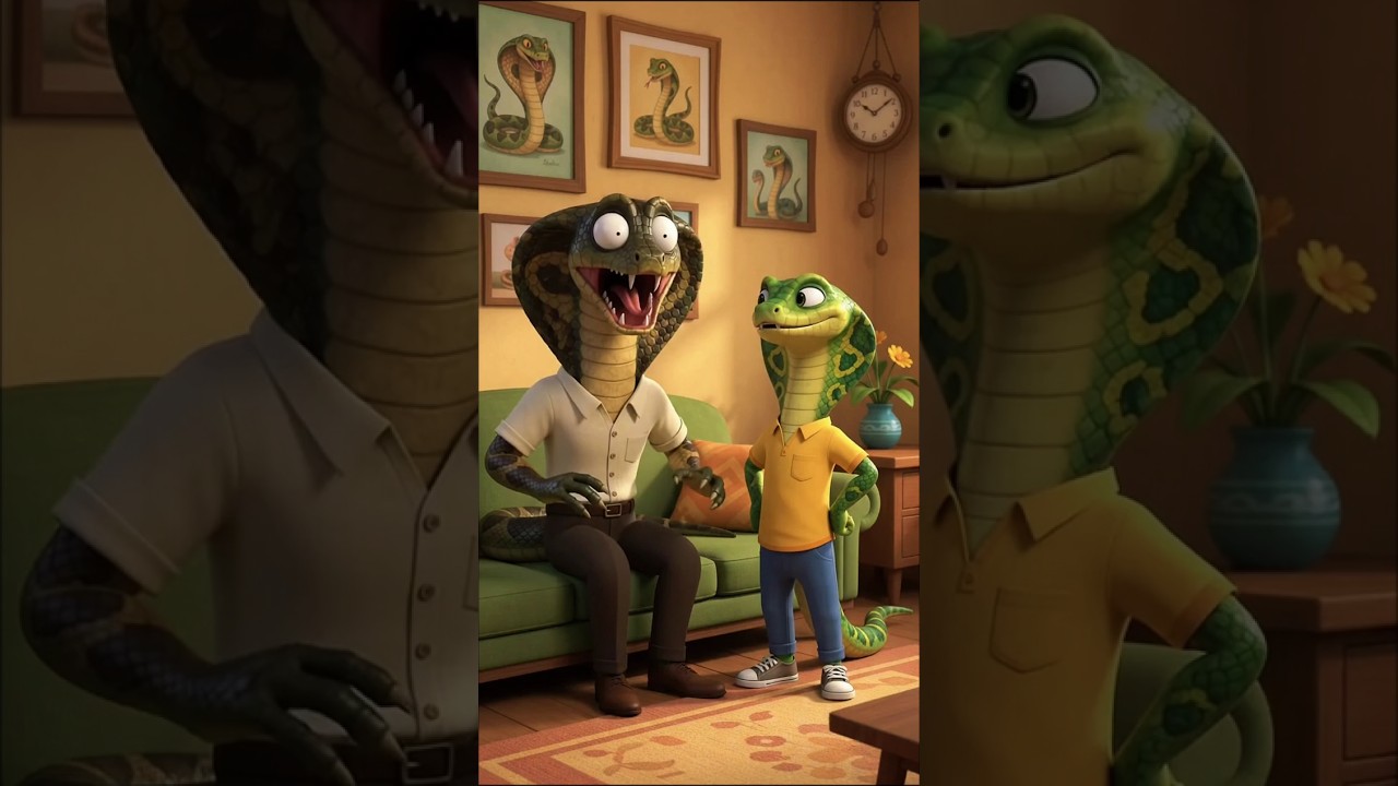 Snake funny story 🤣🐍 #trending #cartoon #animation #shorts #shortsfeed #explainwithmuntaha #viral