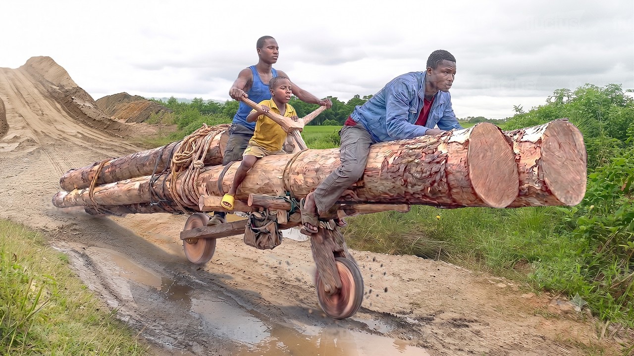 Riding Africa’s Craziest Brakeless Wooden Scooter