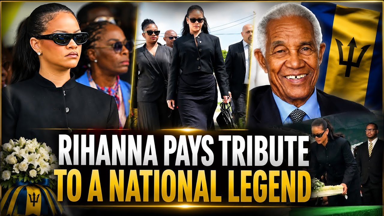 Rihanna Pays Tribute to National Hero Sir Garfield Sobers in Barbados 🇧🇧