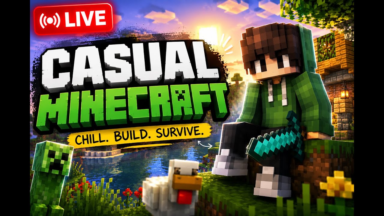 🔴Let's play Minecraft together - Chill stream 😎 #shorts #live #minecraft