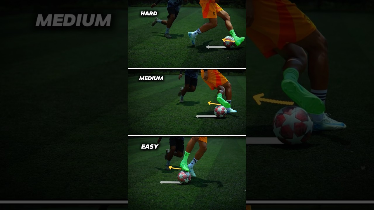 3 LEVELS OF SKILLS ⚽️.#football #footballskills #soccer #footballskills #shorts