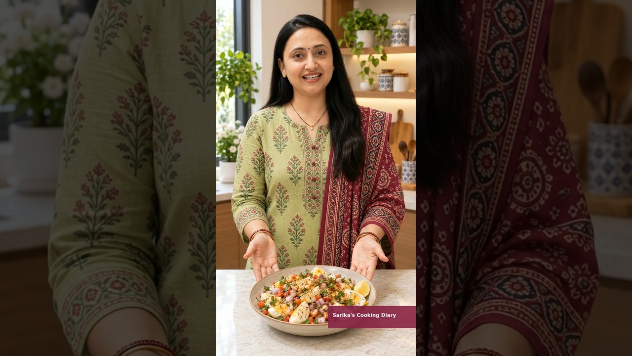 झटपट चटपटी Egg Chaat 😋 | Easy High Protein Snack Recipe #Shorts #chaats
