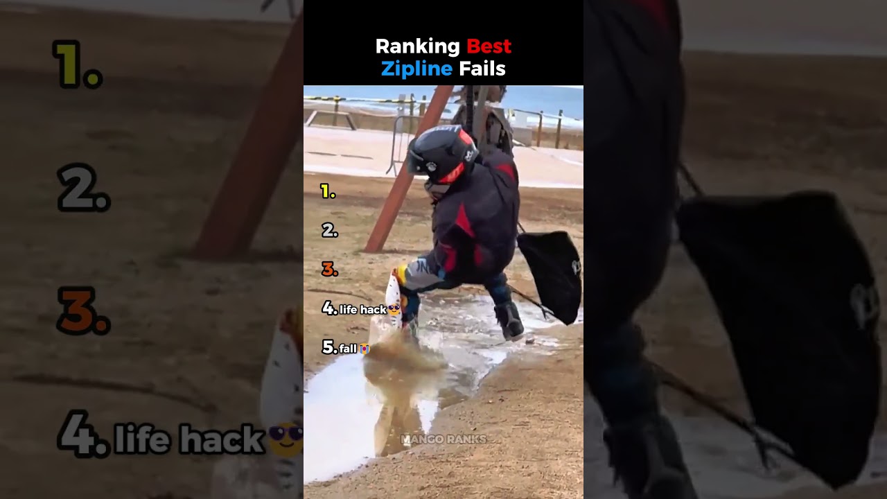 Ranking BEST Zipline Fails 😱💀😂