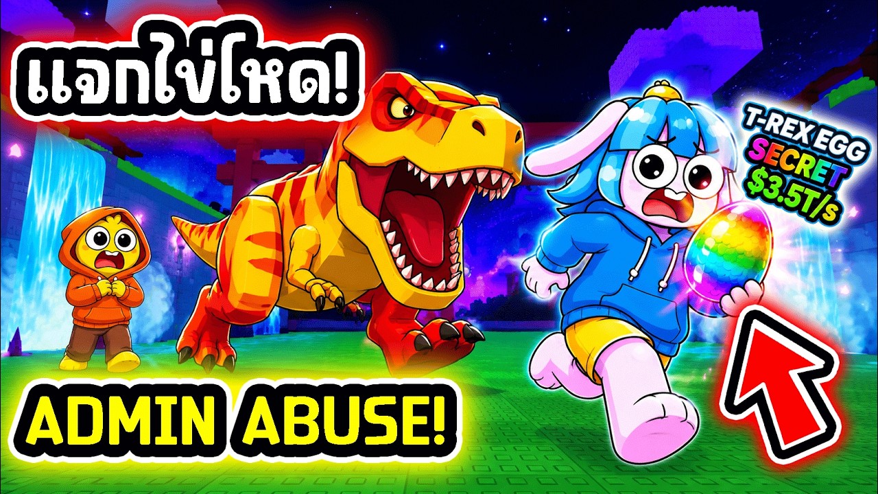 เล่นอีเว้นแอดมินครั้งแรก! ได้ไข่สุดหายากในเกมขโมยไข่โครตโกง! l Roblox Steal An Egg