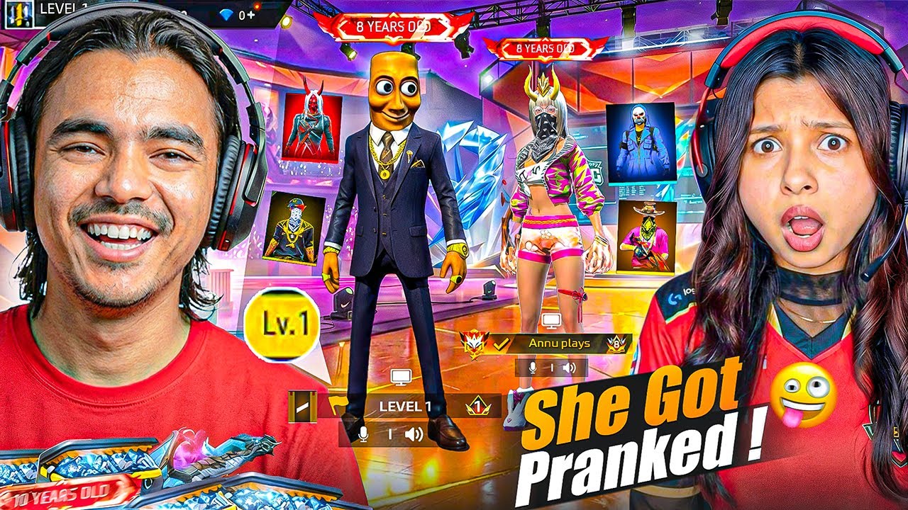 Prank on Cute Girl Streamer With 1 Level Secret Account - COLLECTION VERSES