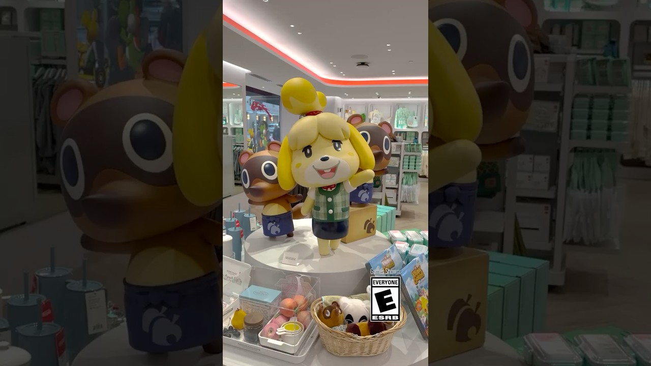Animal Crossing themed items at Nintendo SAN FRANCISCO 👋