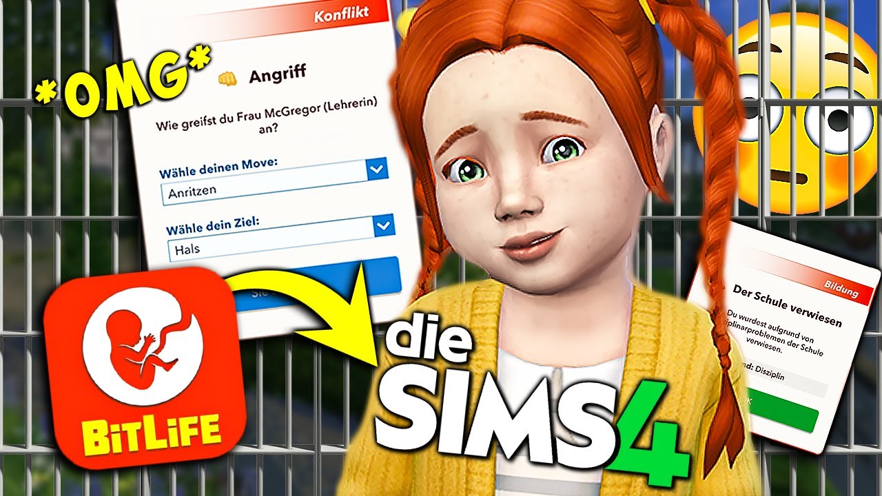BitLife kontrolliert das KOMPLETTE LEBEN meiner Sims &  erschafft ein Monster 😈😭 Die Sims 4