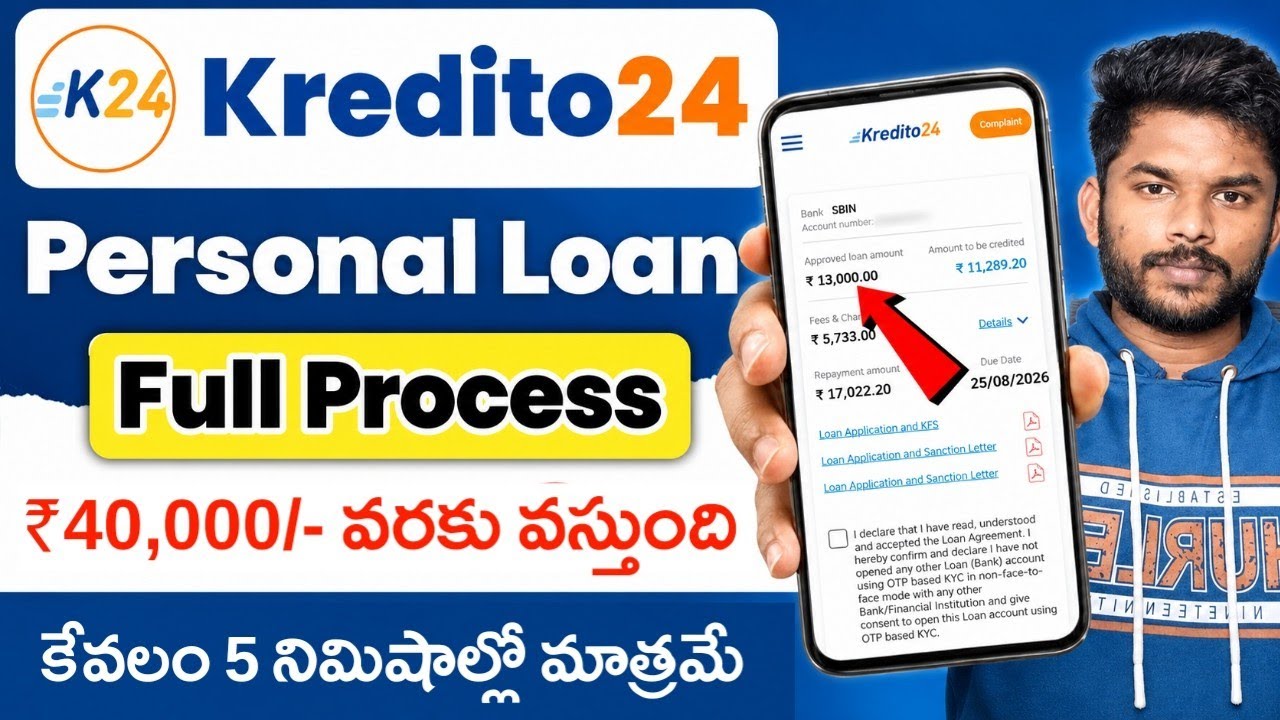 kredito24 Loan App In India | Instant Approval Personal Loans | Safe Loan Apps 2026 | Fast Approval