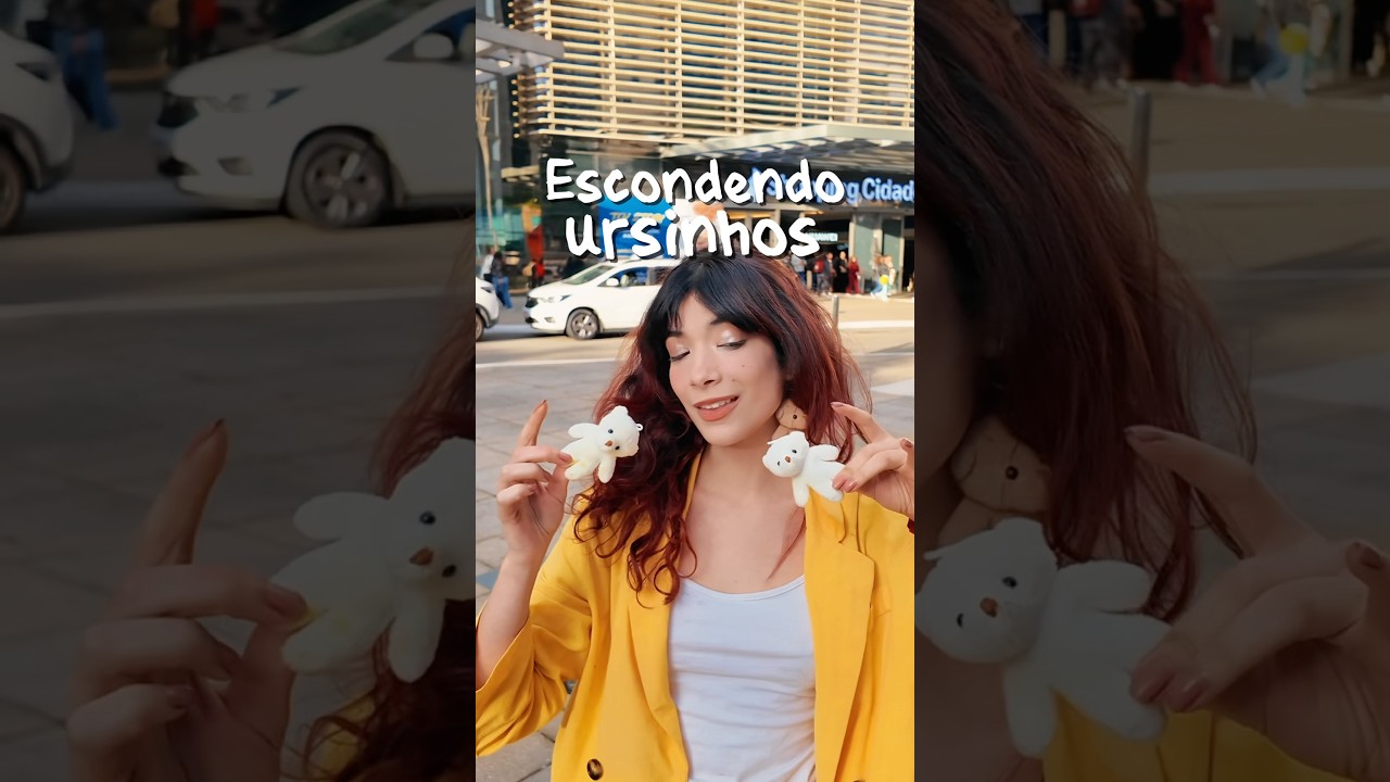 ESCONDENDO URSINHOS NO SHOPPING #mecchachameleon #arte