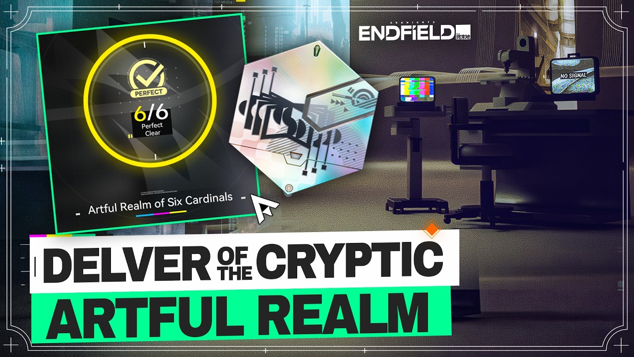 All 6 Levels - Artful Realm of Six Cardinals | Delver of the Cryptic Trim Medal【Arknights: Endfield】