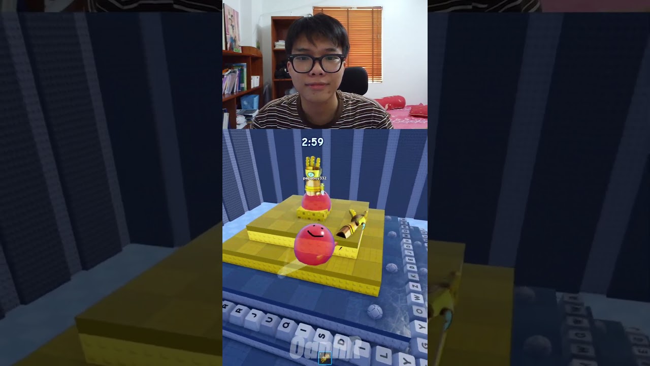 OanhR biến thành QUẢ BÓNG SLIME để Leo Tháp trong roblox #roblox #oanhr #shorts