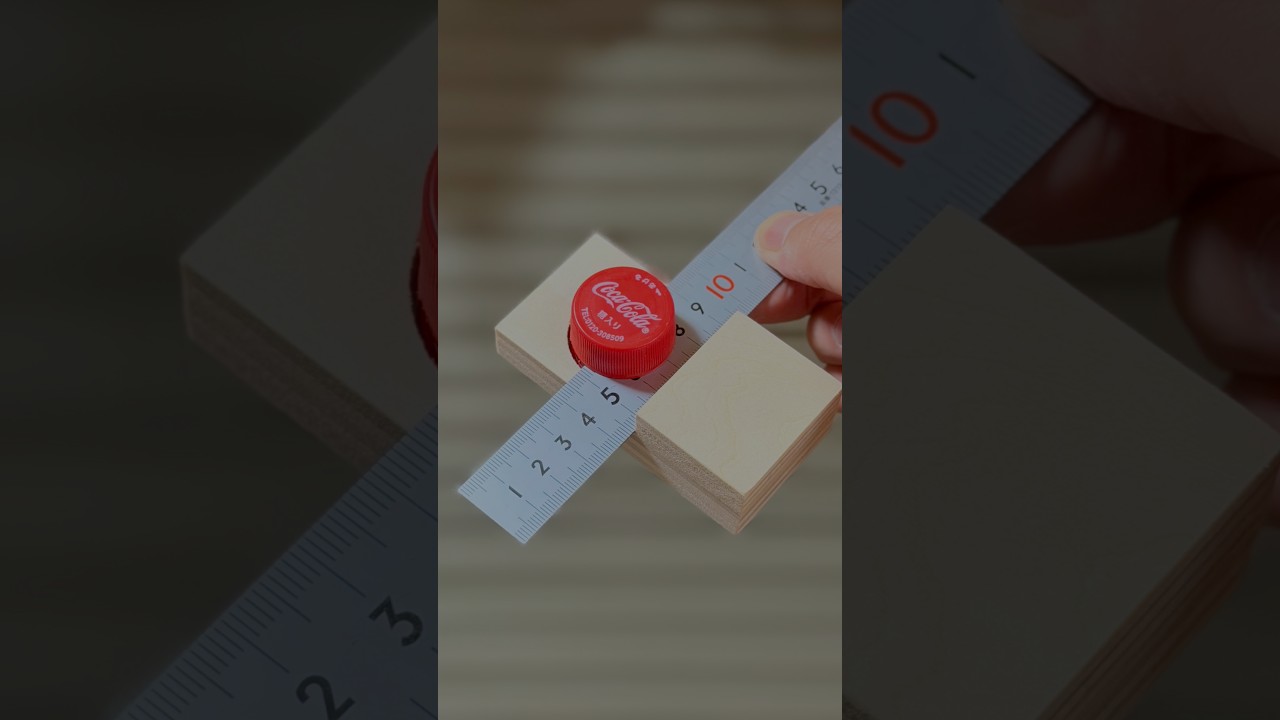 Bottle Cap Marking Gauge #shorts #woodworking #diy