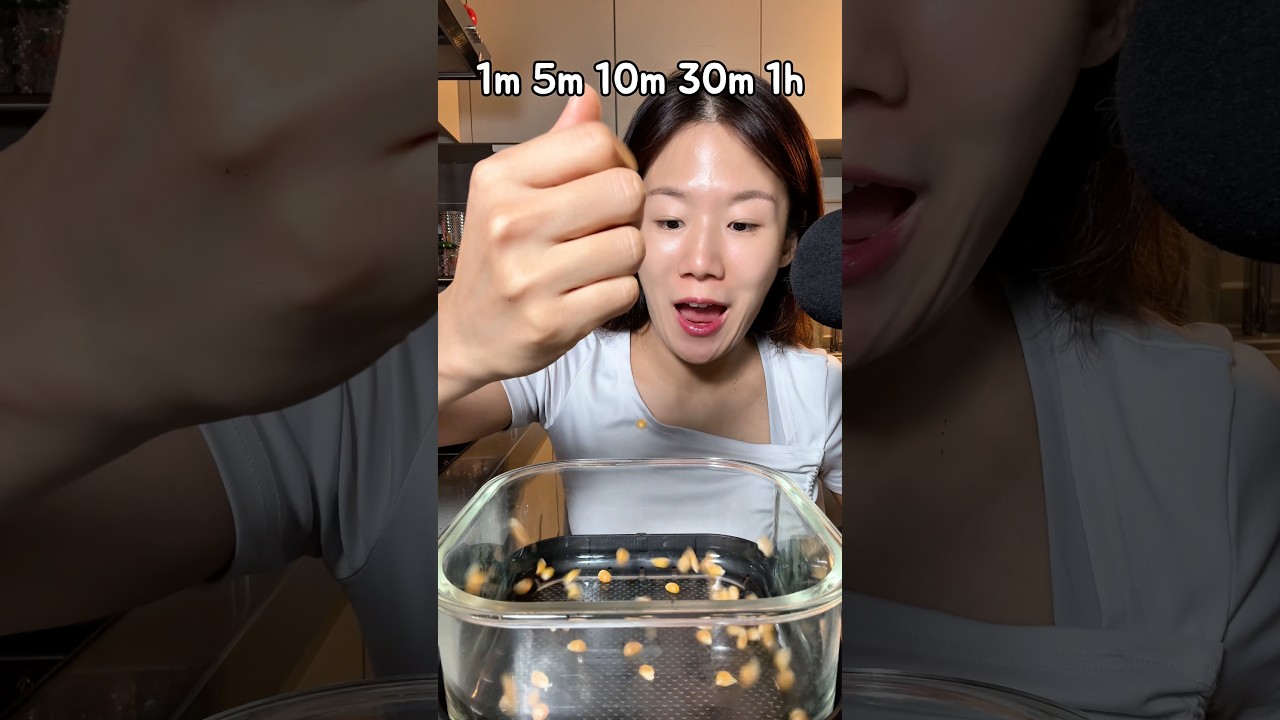 에어프라이기로 팝콘 만들기 #mukbang
