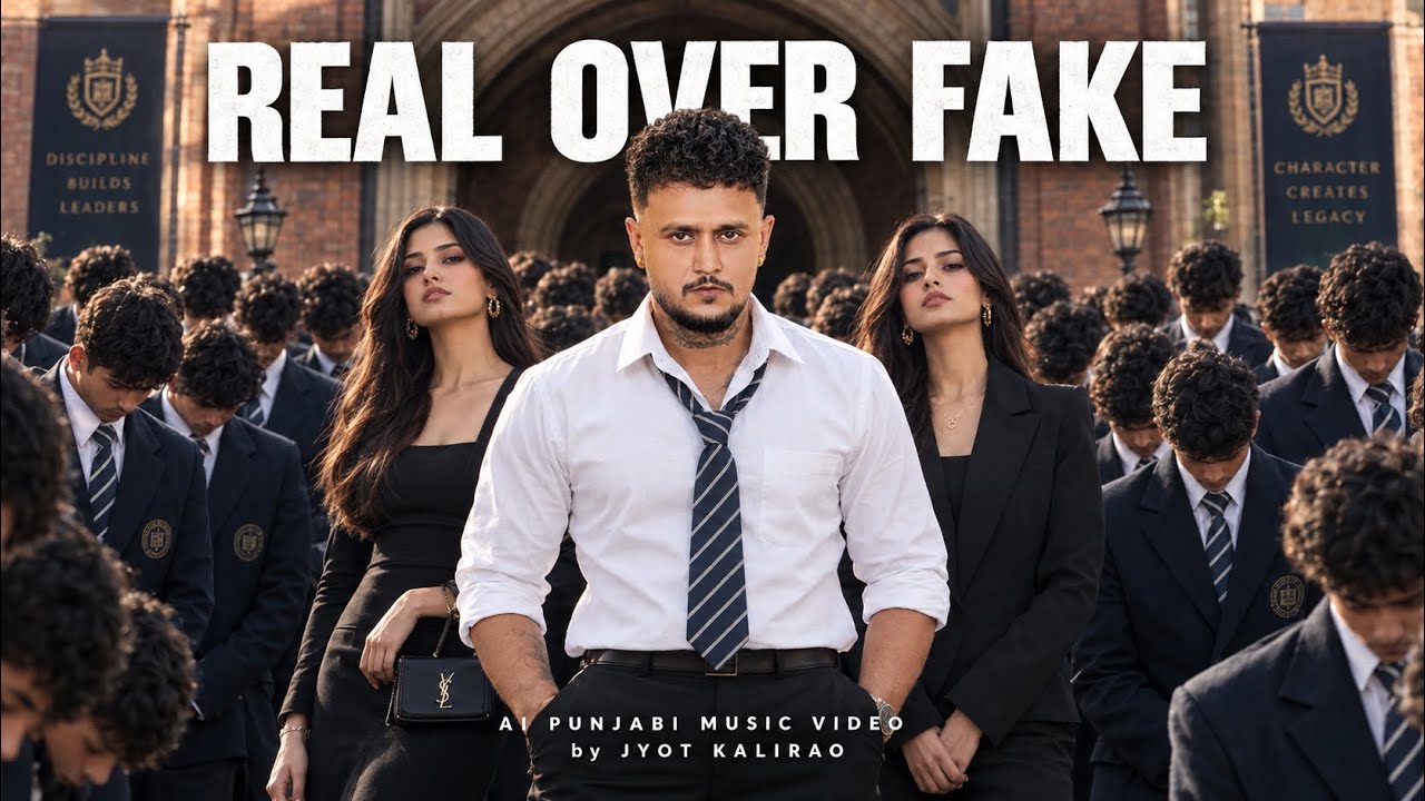 REAL OVER FAKE - First Punjabi AI Music Video with Perfect Lip-sync | Jyot Kalirao AI