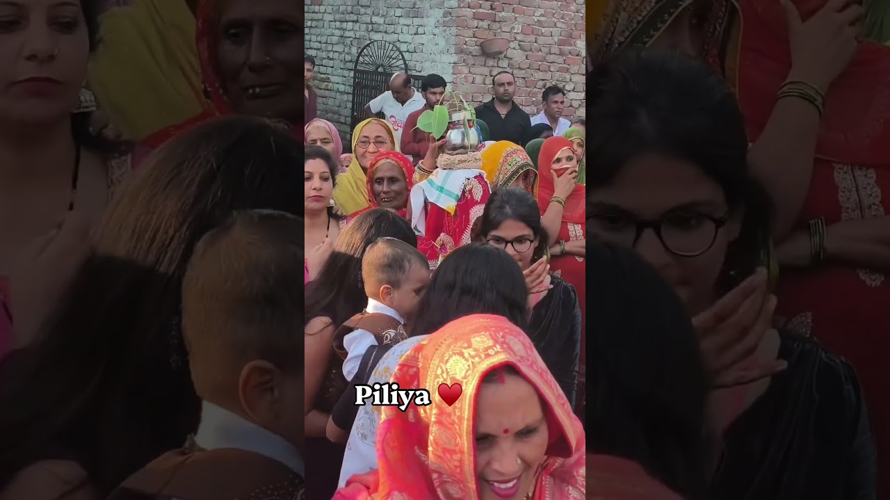 Meri maa ne diya bhej piliya 🙏🧕 #youtubeshorts #piliyafunction #dance #haryana #familytime