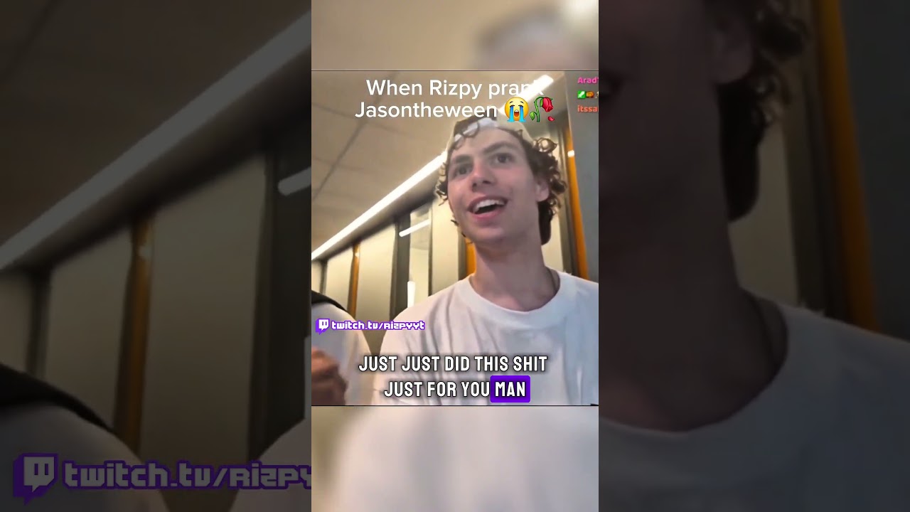 Bro casually pranked Jasontheween 😭🥀 go check it out: https://www.twitch.tv/rizpyyt/ #streamer