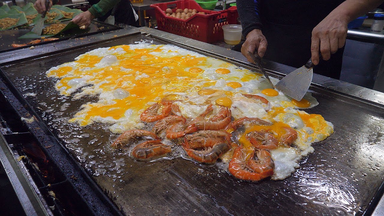 거대한 계란 볶음밥! 동남아 대량 볶음밥 모음 / giant egg fried rice!