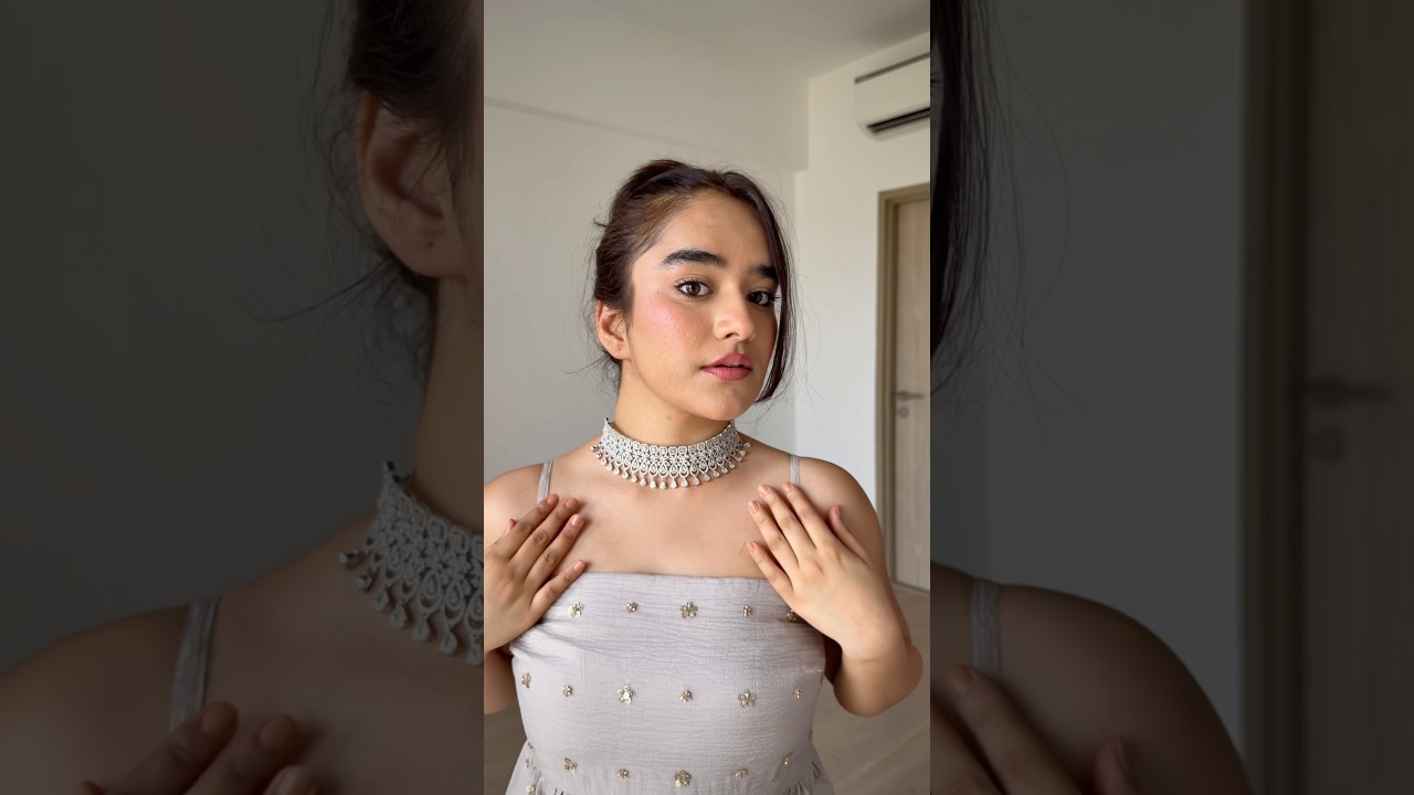 Sajna Sawarna🪷| Khushi Malhotra #grwm #myntra #enthic #sharara #jwellery #getreadywithme #ytshorts