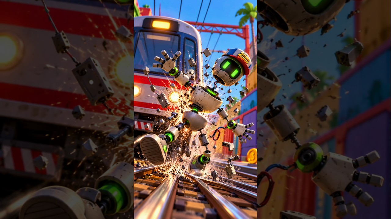 Roblox tagbot subway surfers accident emotional #subwaysurfers #shorts #gaming