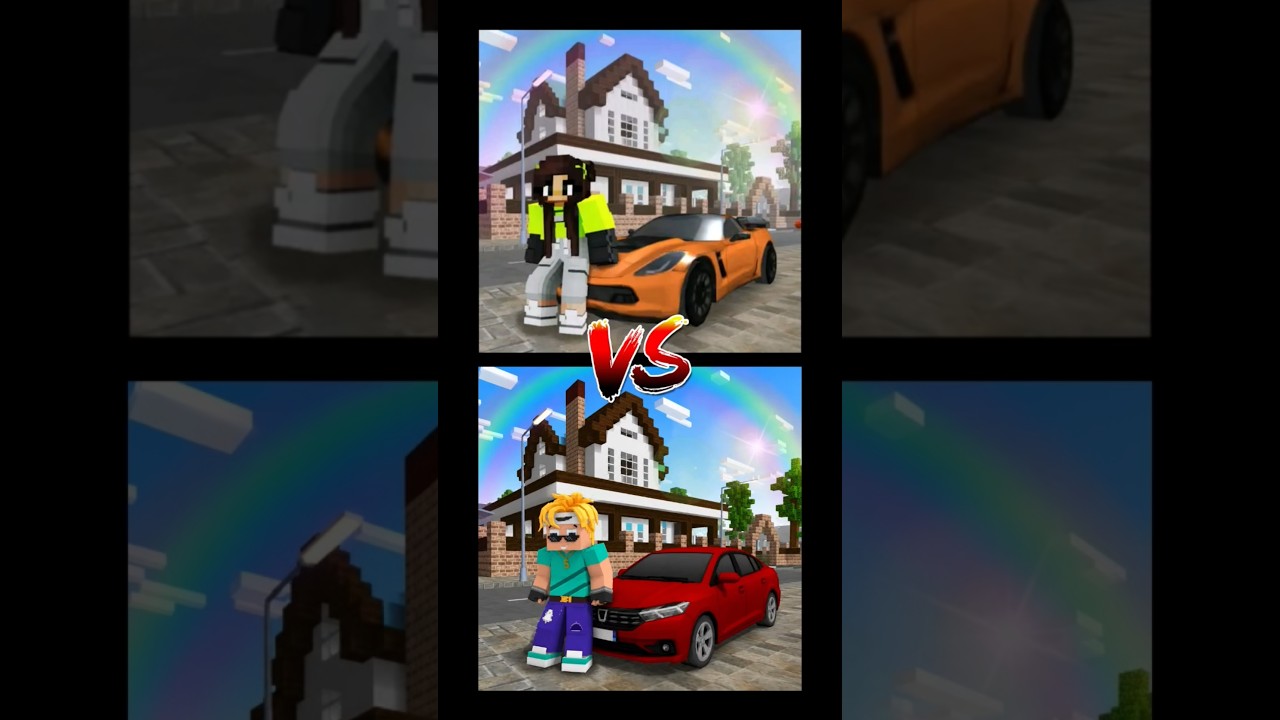 School Party Craft VS School Village City #gamevsgame
