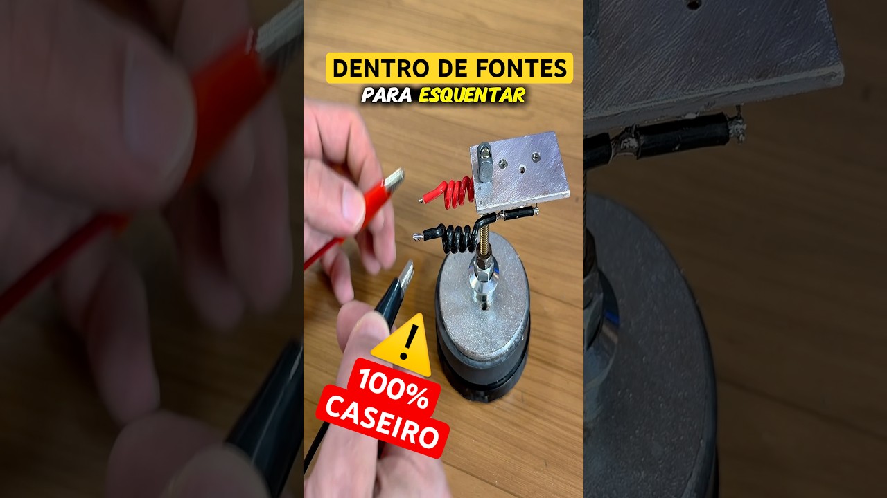 Como FIZ uma MAQUINA SOLDA com peças velhas ! DE FONTE DE PC 🛠️|#shorts #led #tools #diy #circuit
