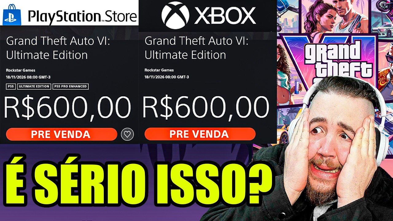PREÇO DO GTA 6, MIDIA FISICA E BONUS DE PRE VENDA !