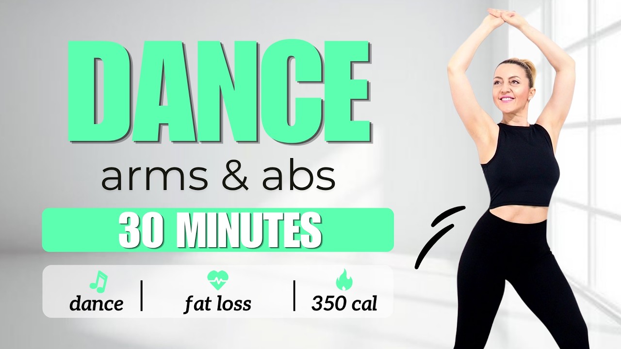 🔥30 MIN DANCE CARDIO AEROBICS for WEIGHT LOSS🔥SLIM ARMS & FLAT BELLY🔥KNEE FRIENDLY🔥NO JUMPING🔥