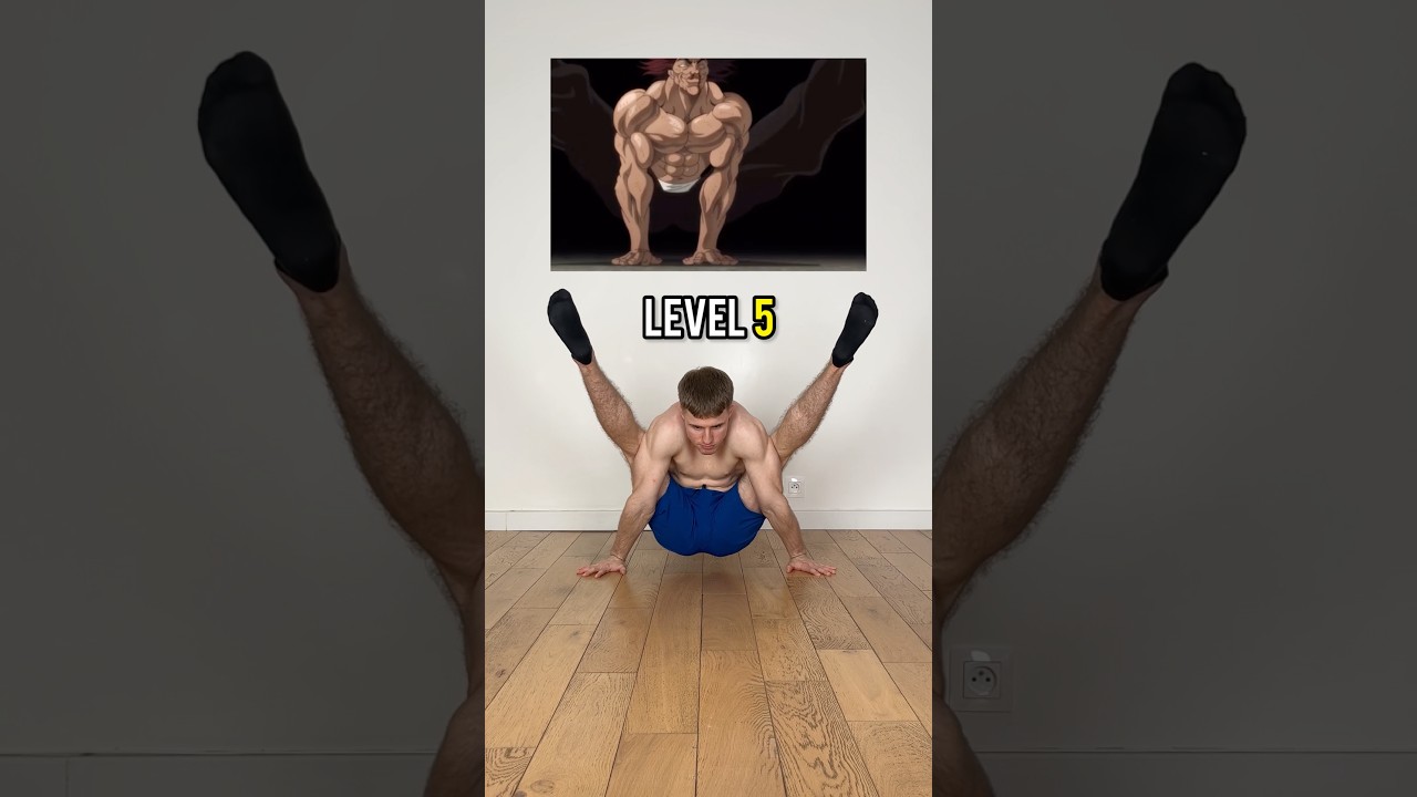 Baki Poses Ranking — Level 1 to 10 🥇 #anime #mangapose #mobility #yogachallenge #workout #amazing