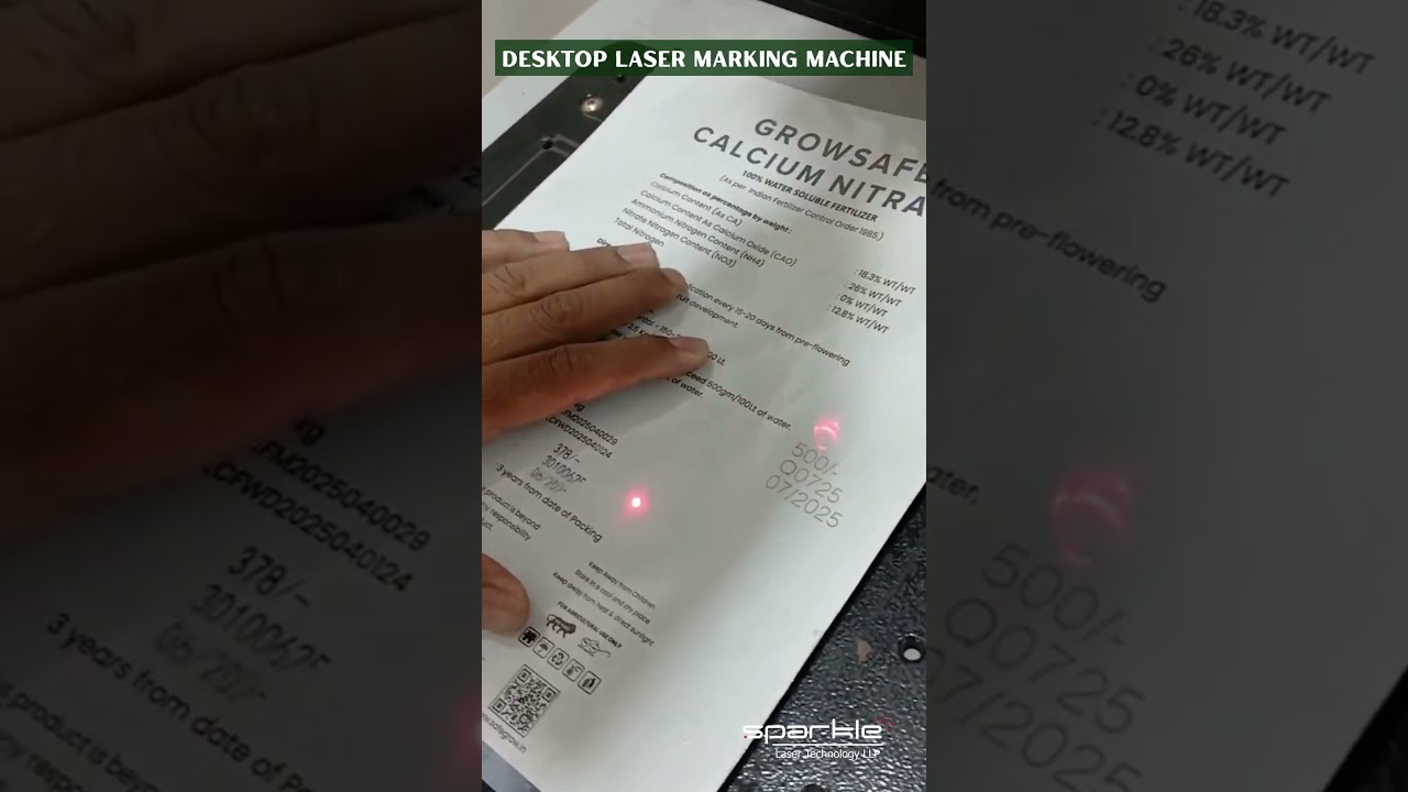 Laser Marking Machine For Batch Coding & MRP