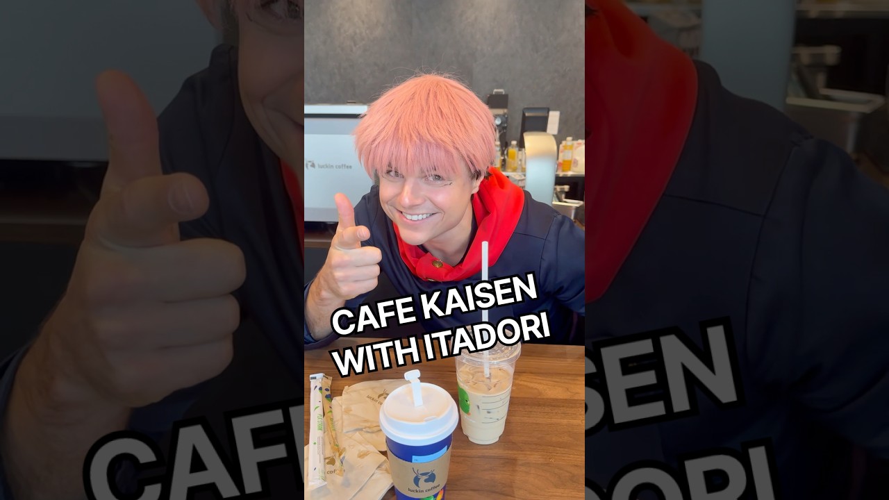 Gojo likes his coffee half n half 🤓 #anime #jujutsukaisen #itadori #nobara #jujutsukaisenanime