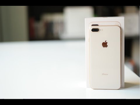 فتح علبة ايفون ٨ بلس الذهبي Unboxing iPhone 8 Plus