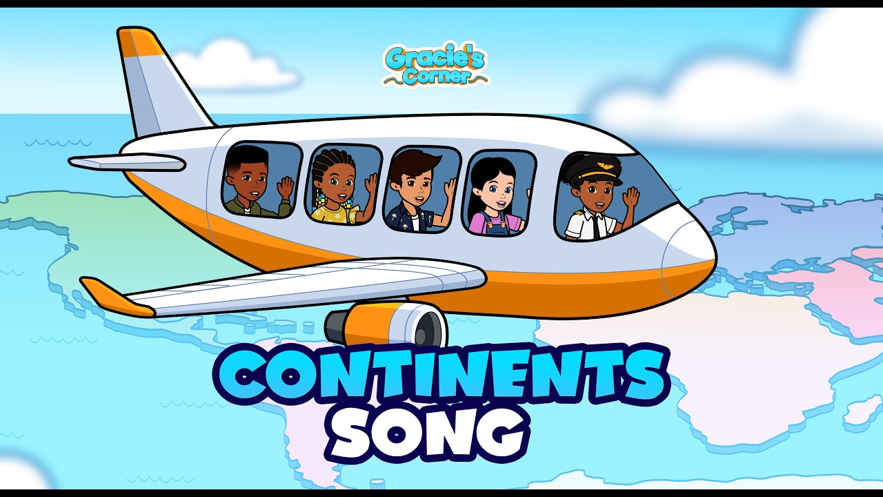 Continents Song | Learn the 7 Continents with @graciescorner | Educational Kids Songs