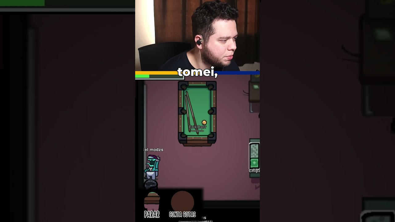 NINGUÉM ESPERA UM AMONG NA SINUCA no MECCHA CHAMELEON MOD no AMONG US